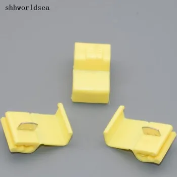 

shhworldsea 50PCS Yellow Scotch Lock Quick Splice 12-10 AWG Wire Connector