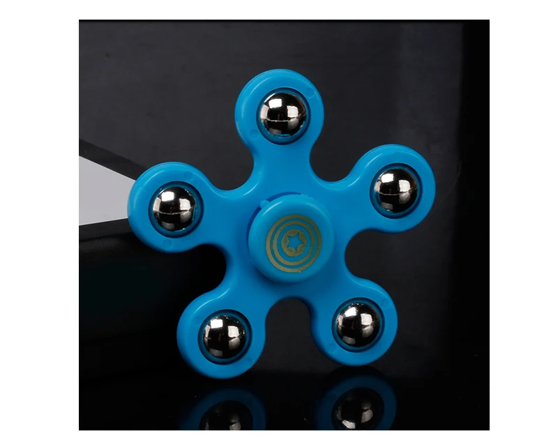 Five Pointed Star Spinner Toy Children Spinning Top Hand Spinner Focus Finger Spinner for Anxiety 4