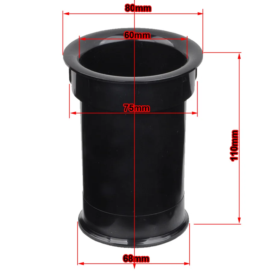 2 шт динамик порт трубка Бас Сабвуфер стерео аудио рефлекторная трубка громкий динамик отверстие 75x110 мм