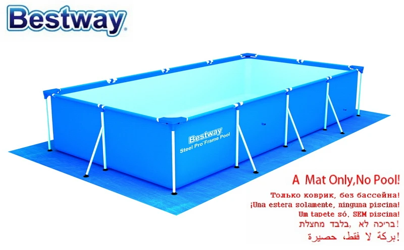 

58102 Bestway 445x254cm Mat 175"x100"Ground Cloth Providing Extra Protection to the Bottom of Above Earth Swimming Pool No Pool