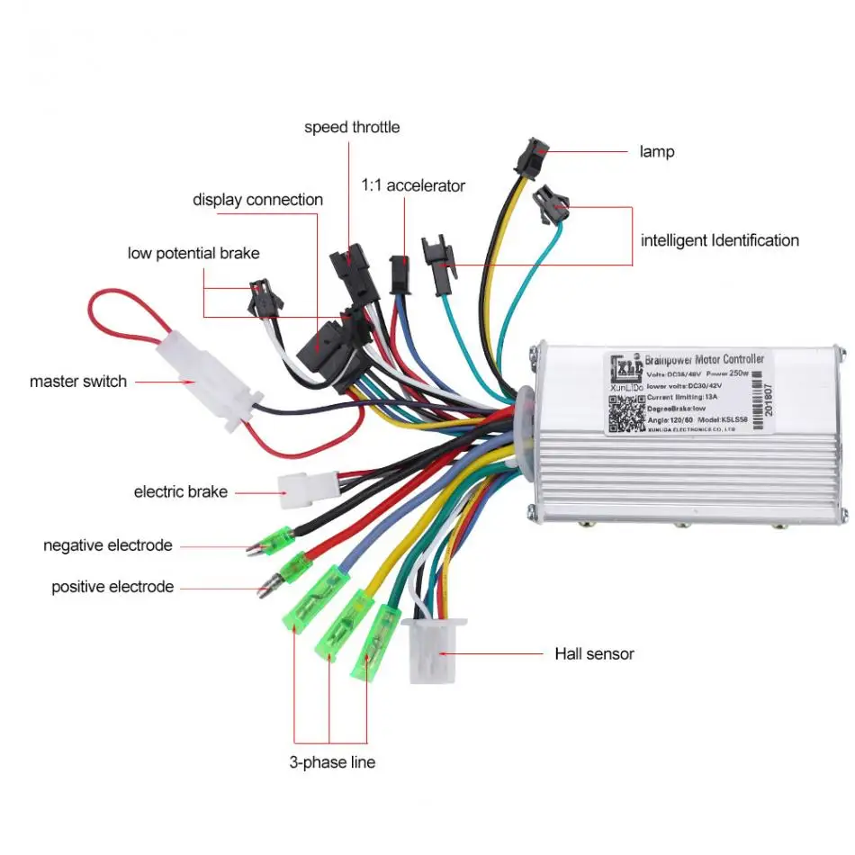 36 V/48 V 250 W/350 W для е-байка контроллер мотоцикл пульт дистанционного управления с ЖК-дисплей Дисплей Панель Электрический велосипед контроллер скутера