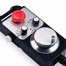 100 pulse 5v MPG handwheel with emergency switch, Electronic handwheel for 6 axis lathe machine