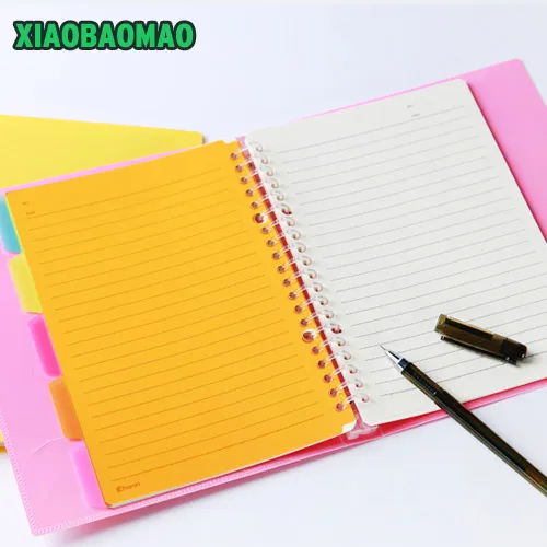 

A5 B5 Macaron loose-leaf spiral notebooks stationery Multi-function notebook personal agenda planner organizer cuaderno lindo