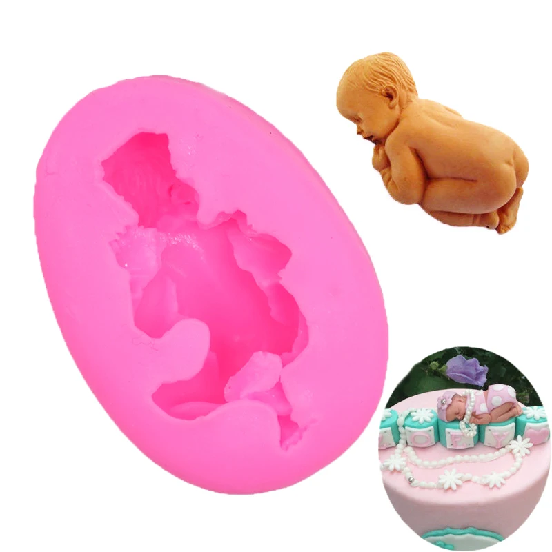 

Hifuar 3D Sleep Baby Handmade Soap Mold Silicone Chocolate Fondant Cake Decorating Tools Kitchen Supplies Cake Maker Moulds