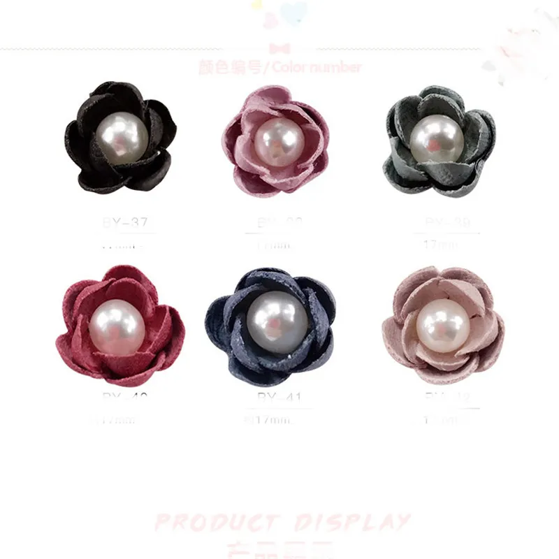 

10Pcs Nail Art Handmade Imitation Pearl Flower Cloth Camellia Flowers Designs Decorations DIY UV Gel Acrylic Beauty Nail NP390