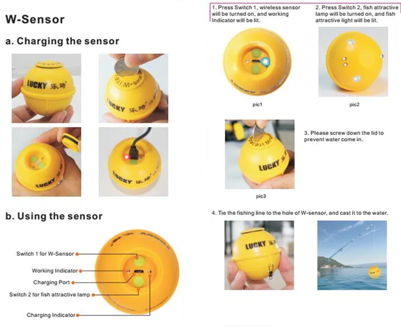 Depth Fish Finder Wireless Sonar for Fishing Sonar Pesca Deeper Alarm Fish Finder Echo Sounder FishfinderS For Lake Ocean River (2)