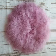Фигурное шерстяное одеяло из войлока, меховое одеяло флокати, реквизит для фотосъемки, Новорожденный цветок для фотографии, наполнитель, реквизит для фотосессии
