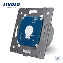Commutateur à distance Standard de l'ue de Livolo sans panneau en verre, 220 ~ 250V à distance de lumière de mur et commutateur tactile, VL-C701R
