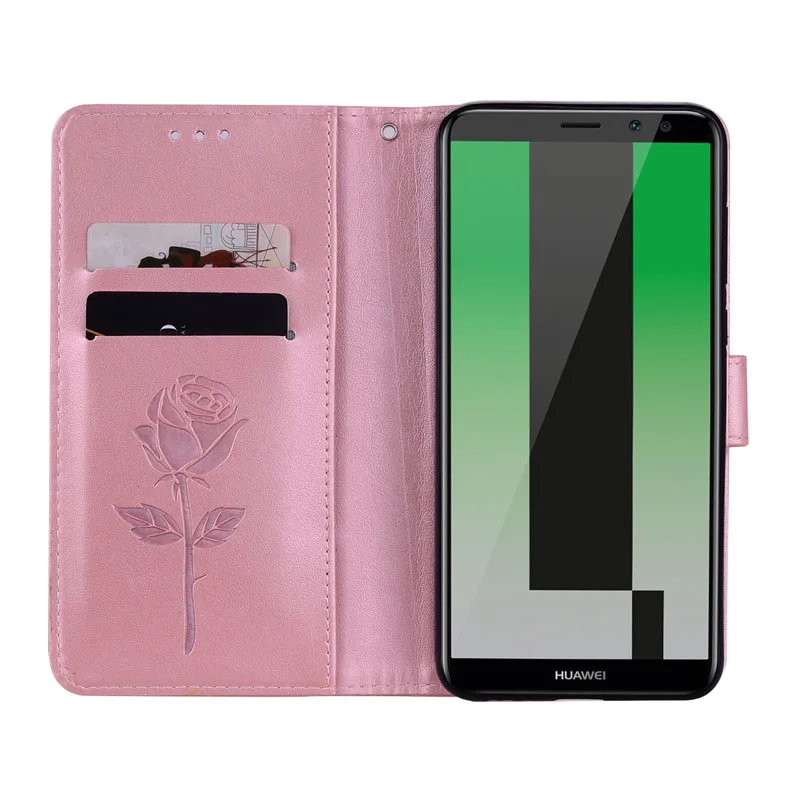 Чехол для Huawei Mate 10 Lite чехол Nova 2i мягкий силиконовый роскошный кожаный Case откидной