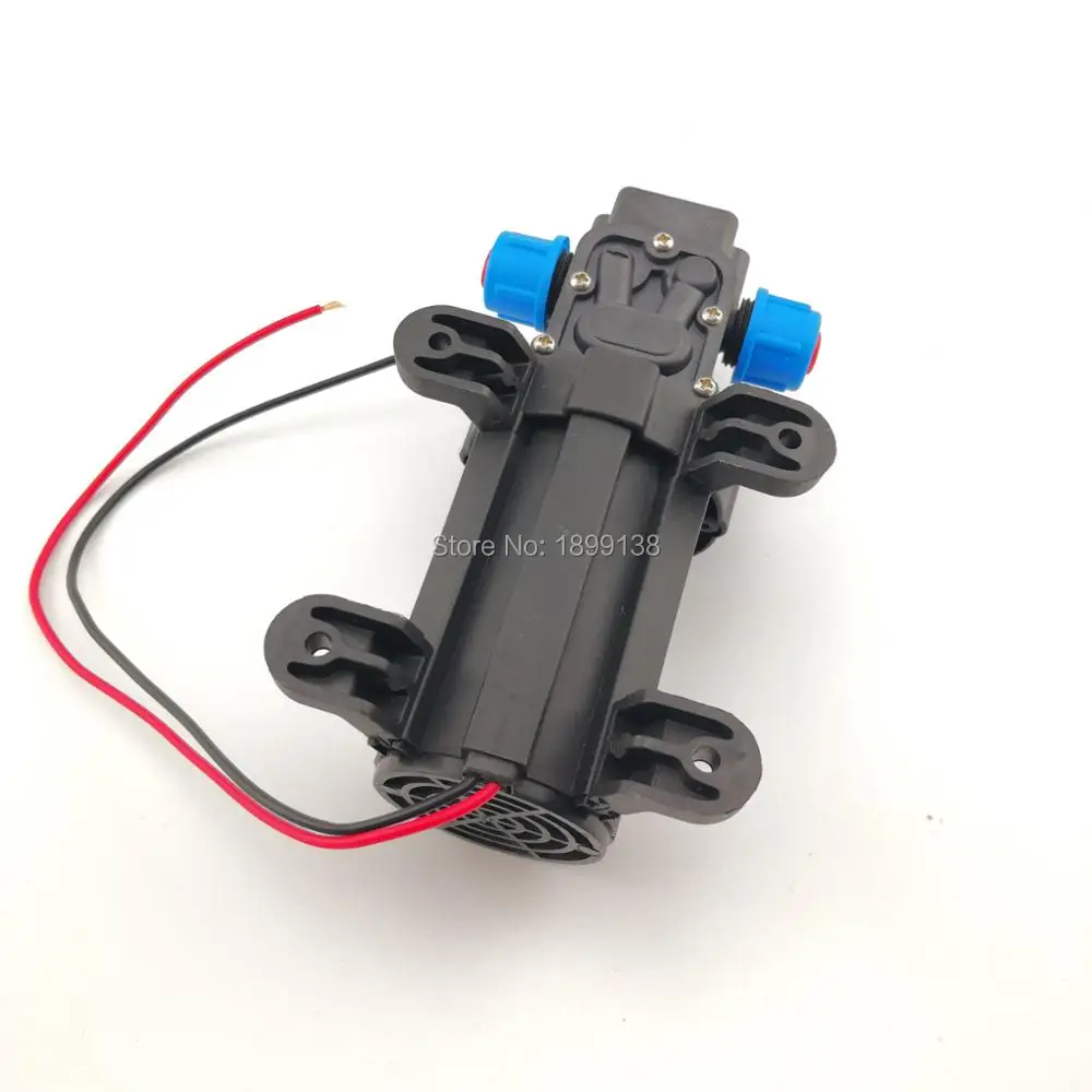 Electric self priming 12 volt dc high pressure mini water pump return valve type 80W 5.5L/min with built-in fun