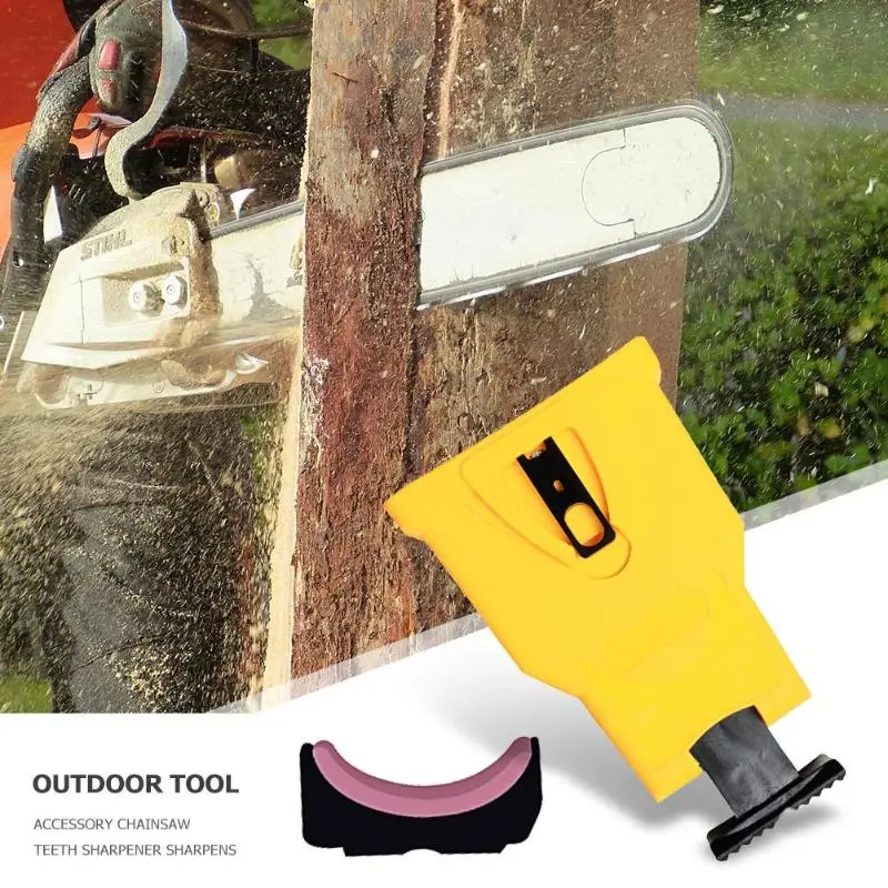 

Saw Chain Sharpening Tool Woodworking Chain Saw Grinder Fast Chain Sharpen Grinding Tool w/Grindstone Dropshipping