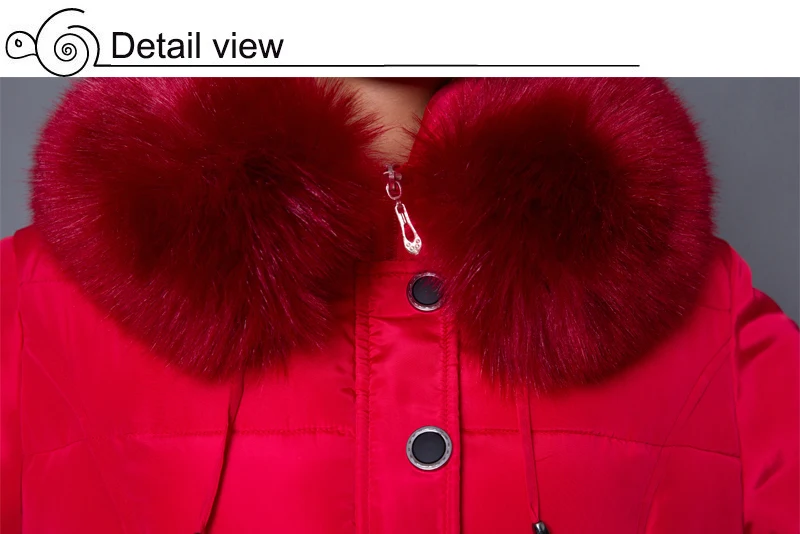 Зимний женский пуховик размера плюс 4Xl 5XL с меховым воротником и капюшоном, теплое плотное Женское пальто, однотонная Длинная женская парка