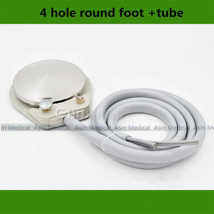 Высокое качество Новинка стоматологическое оборудование стоматологическое кресло с 4 дырочками Стандартный стопы Управление для езды на велосипеде с шланг кабель