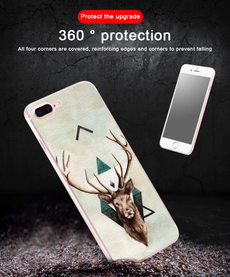 Мягкий чехол из ТПУ для iPhone 12 Mini 11 Pro XS Max XR X 8 7 6 Plus 5S SE S с милыми животными