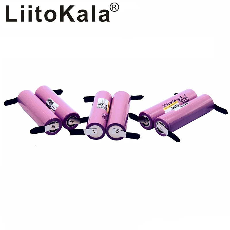 

liitokala new 100% Original 18650 2600 mAh battery ICR18650-26FM Li-ion 3.7V rechargeable battery + DIY nickel sheet