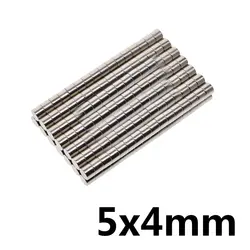 50 шт. D 5x4mm N35 Сильный диск редкоземельных магнитов NdFeB 5*4 мм неодимовые магниты 5 мм х 4 мм