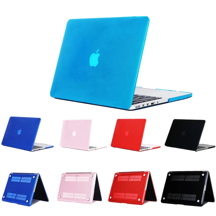 Solid Coque For Macbook Pro 13 15 2018 2017 Laptop Case A1706 A1707 A1990 A1989 Clear Hard for Macbook new Pro 13 15 2018 Case  (1)