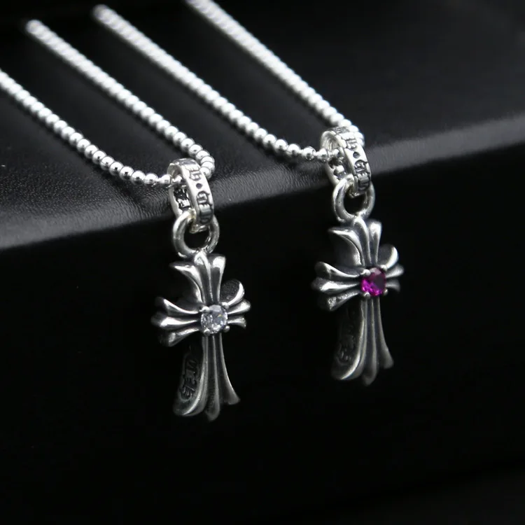 

Asg Choker Necklace Thai Restoring Ancient Ways Is Han Edition Men And Women Fashion Belt Small Drill Cross Necklace Pendant