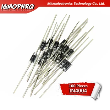 

100pcs IN4004 1A 400V DO-41 1N4004 new original