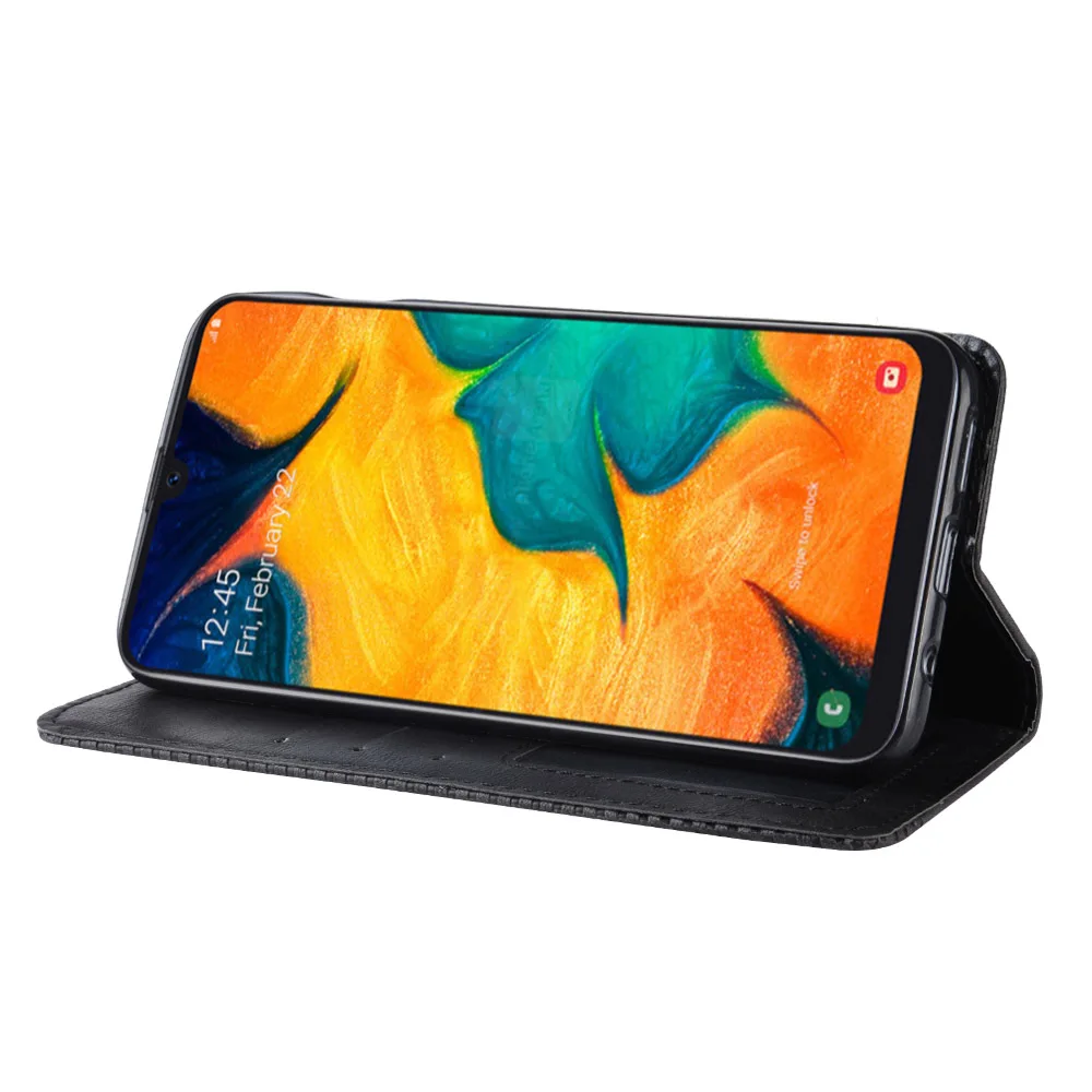 Samsung Galaxy A30 Retro leather flip case_7