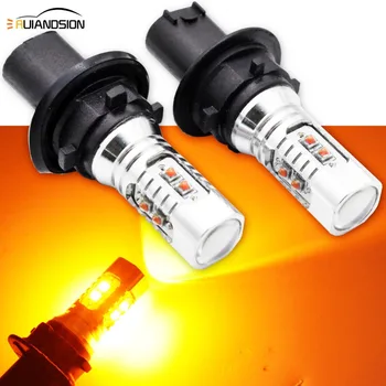 

2x 50W Yellow CANbus PH24WY LED Bulb 12-24V For Chevrolet Camaro Cadillac SRX Ford Taurus GMC Acadia Backup Reverse Lights