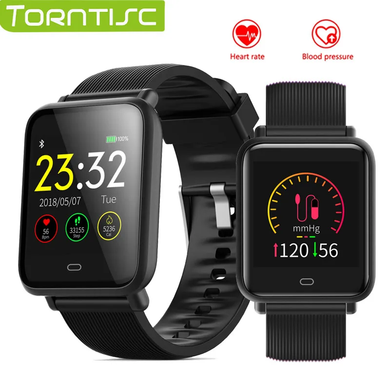 

Torntisc Q9 Blood Pressure Heart Rate Monitor Smart Watch IP67 Waterproof Color screen Sport Fitness Tracker smart bracelet band