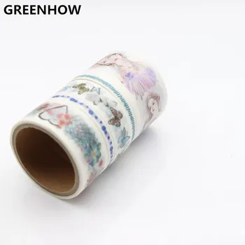 

GREENHOW Kawaii Spring flowers DIY paper washi tapes/masking tape/decorative adhesive tape/School Supplies 7005