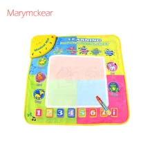 Музыкальный коврик детский коврик для пианино водный ковер с рисунком детская обучающая музыка и живопись обучающая игрушка 1 шт. водная ручка со звуком животного