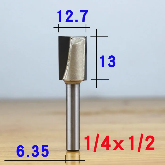 Профессиональный класс 1/" 1/2" хвостовик ПОВЕРХНОСТИ строгания древесины Фрезерные фрезы плоское дно очистки древесины резки деревообрабатывающий резной нож - Длина режущей кромки: 1-4 x 1-2