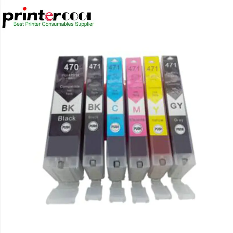

Einkshop 6pcs PGI-470 CLI-471 Ink Cartridge For Canon pixma MG5740 MG6840 mg7740 and full of ink