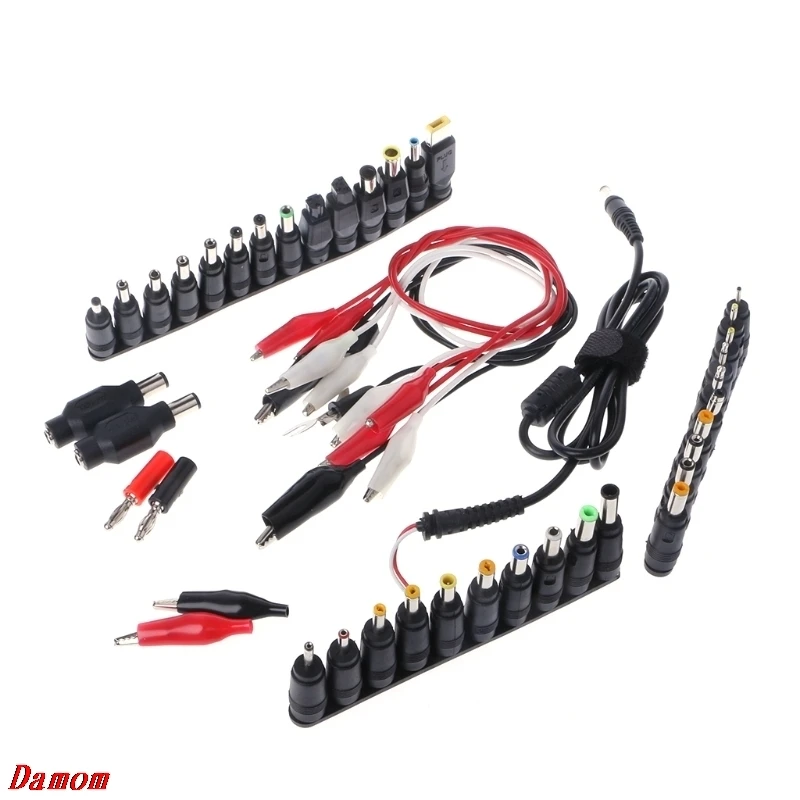 

48 Pcs Universal AC DC Power Adapter Plug Connector For IBM Apple Dell Lenovo Cable Damom