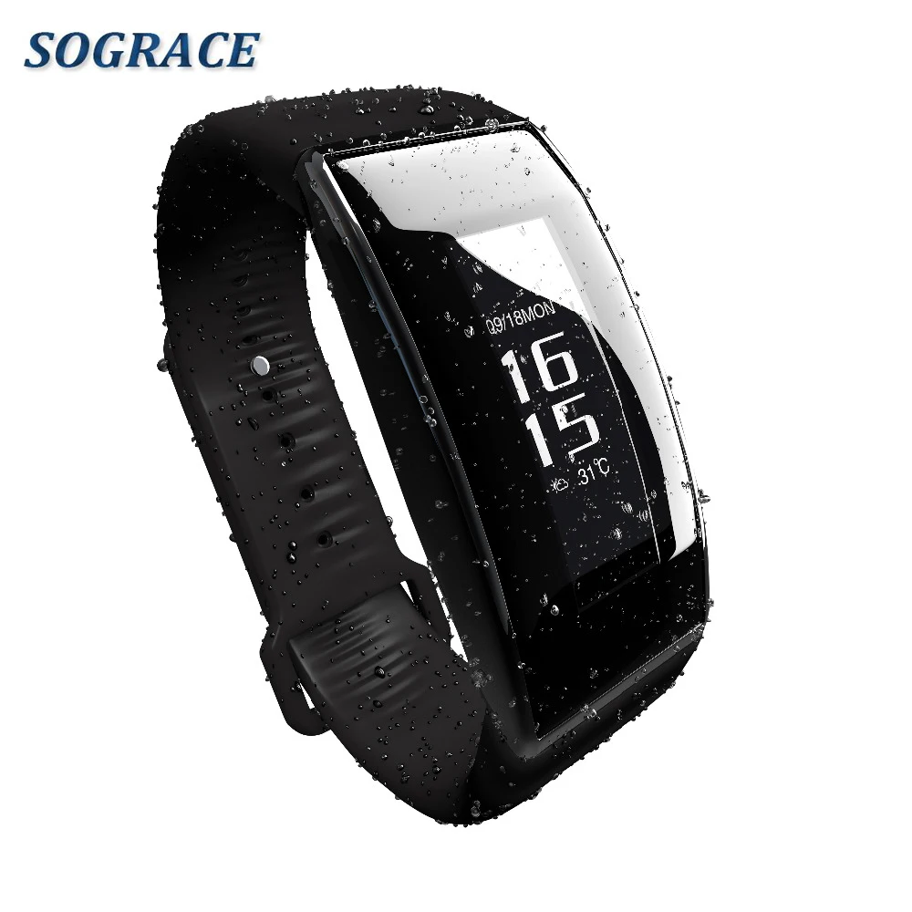 Умные браслеты браслет IP67 водостойкий S09 Smartband Фитнес Спорт пульсометр кровяное