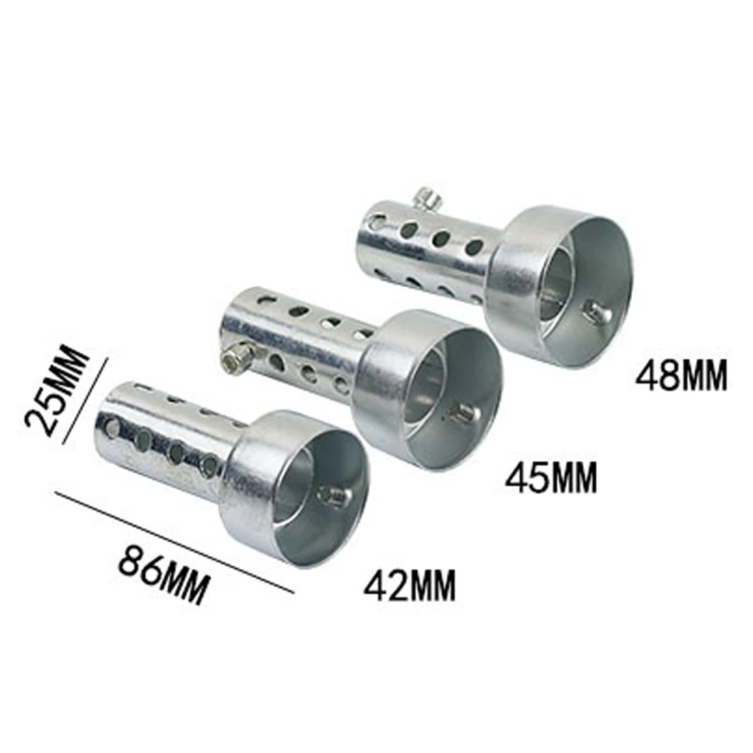 Dewtreetali 1pc 86/140mm Length Motorcycle Exhaust Muffler Adjustable