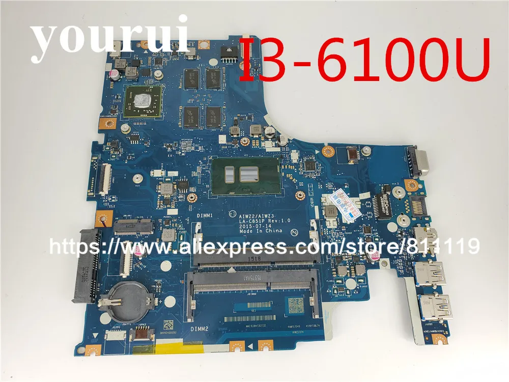 Материнская плата AIWZ2/AIWZ3 для ноутбука Lenovo IdeaPad 500 15ISK оригинальная материнская