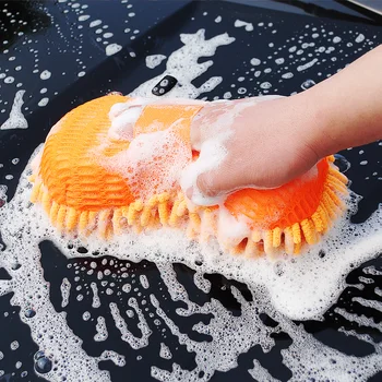 

Ultrafine Fiber Chenille Anthozoan Car Wash Gloves Brushes Microfiber Car Motorcycle Washer Car Care Cleaning Brushes