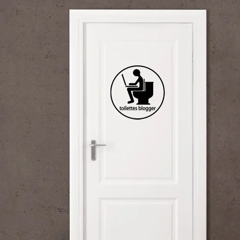 Kililaya French Vinyl Wall Decals Wc Humour Sticker Toilette Blogger Office Wall Mural Home Decor Art Wall Stickers Aliexpress