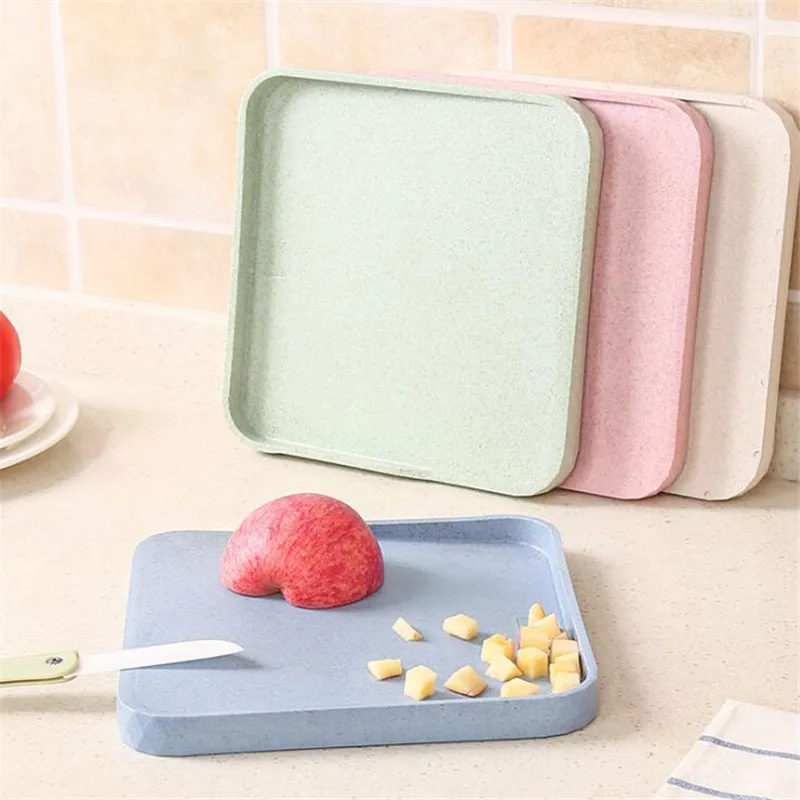 Kitchen Chopping Blocks Wheat Straw Cutting Board Mildew Household Fruit Deli Food Supplement For Cooking | Дом и сад