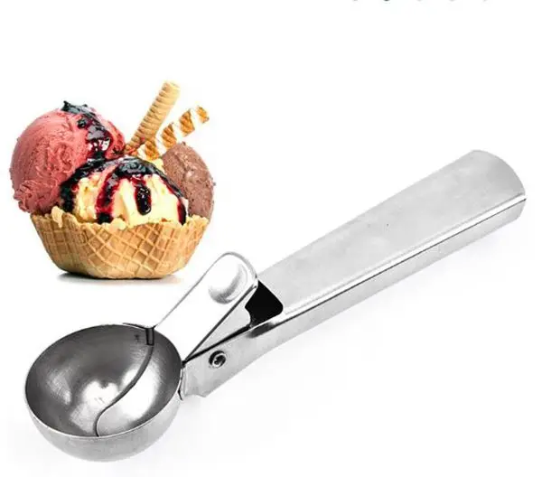 

Stainless Steel Ice Cream Scoop Fruit Ice Ball Maker Candy Bar Accessorizes Ice Cream Spoon Kitchen Gadgets