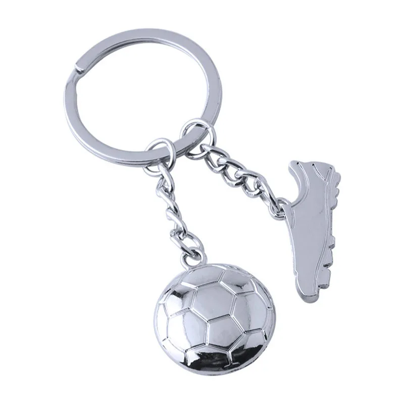 Buy metal football shoes keychain bardian soccer ball