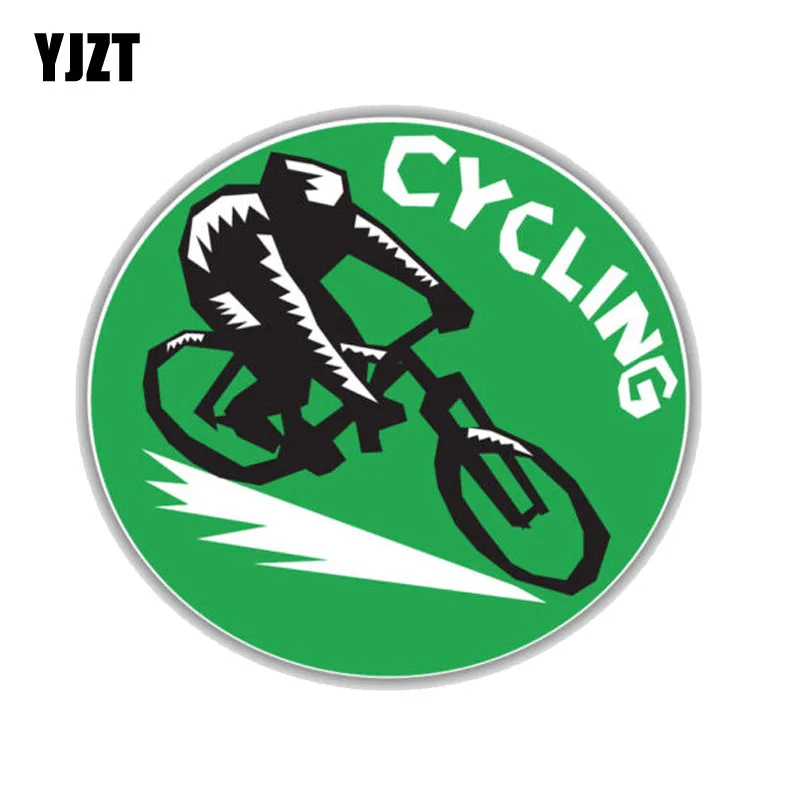 

YJZT 13CM*13CM Fashion Cycling Emblem Decal PVC Motorcycle Car Sticker 11-00292