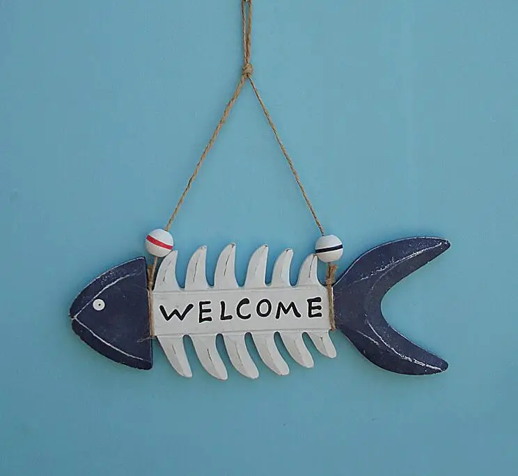 

Creative fishbone sign,Welcome to listing,Personalized welcome card,27.5x10cm