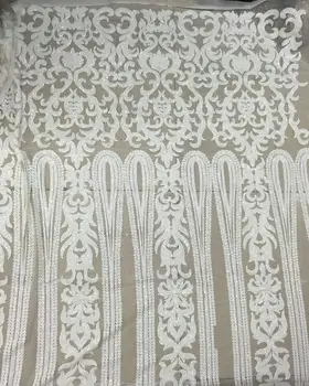 

nice looking feather embroidery tulle mesh lace fabric Cyndi-10.1741 with good quality for party dress