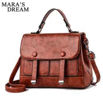 

Mara's Dream Brands Designer Women Shoulder Bag Solid Color Hasp Flap Ladies PU Leather Handbags Messenger Bag Women Clutch Bags