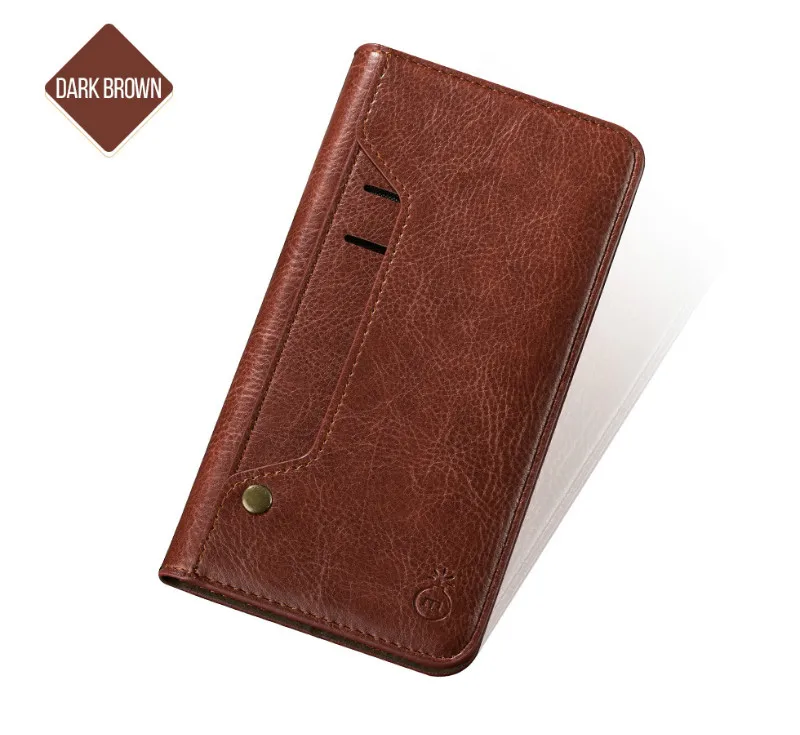 For Iphone XR Case Dark Brown Coque For Iphone X XS Max Luxury Cases With Card Slots Shell Covers For Iphone 8 8plus 7 6S x 10 (3)