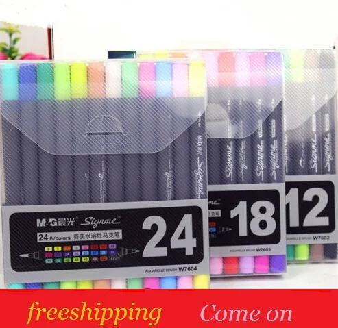 

12/18/24 colors Art marker calligraphy brush hand painting pen Double painting marker SET[free package]