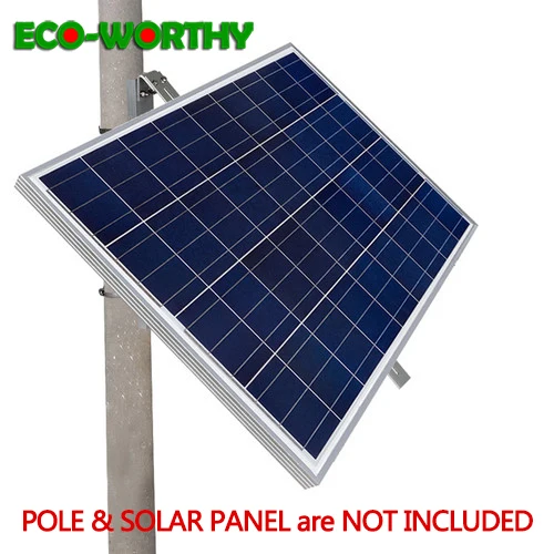 

ECOworthy Detachable Metal Solar Panel Mounting Bracket Set Porous triangular bracket Suitable for Walls and poles 100W system