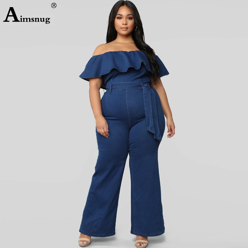 blue jean romper pants