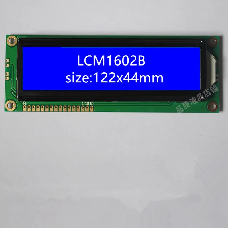 

New Big Size 1602 16X2 Character LCD Module Display Screen LCM Blue / Yellow Green