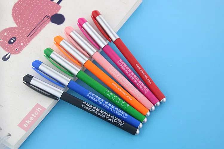 Logotipo e Caneta Promocional e Caneta Relativo à Promoção de Negócios Rainbow Color Caneta Publicidade Pode Ser Personalizado Logotipo Presente 500 Pçs - Set 3 Pode Ser Personalizado LOGOTIPO e Caneta Promocional