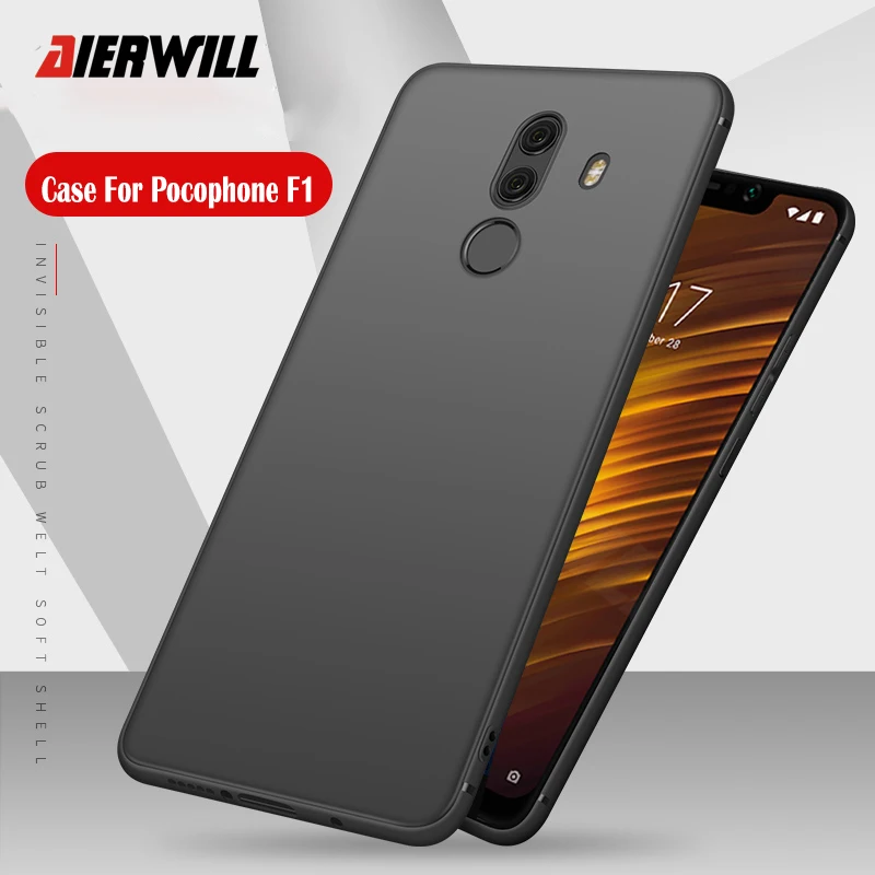 

Matte Case For Pocophone F1 Case Shockproof TPU Back Bumper Silicone Cover Ultra-thin For xiaomi pocophone f1 case Poco F1